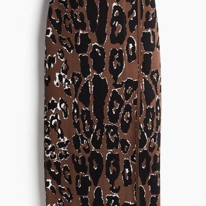 H&M Leopard Print Brown and Black Skirt